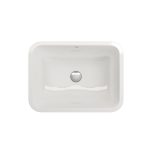 Scala Undermount Sink Fireclay 21.75 in. with Overflow in White