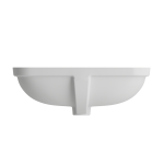 Scala Undermount Sink Fireclay 21.75 in. with Overflow in Matte White