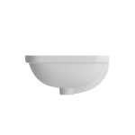 Scala Undermount Sink Fireclay 21.75 in. with Overflow in Matte White