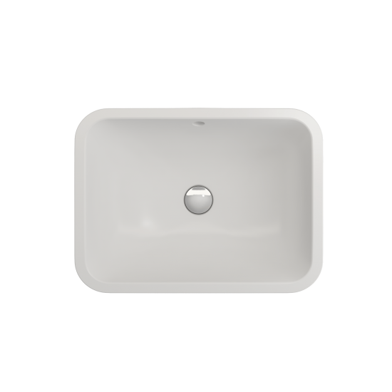 Scala Undermount Sink Fireclay 21.75 in. with Overflow in Matte White