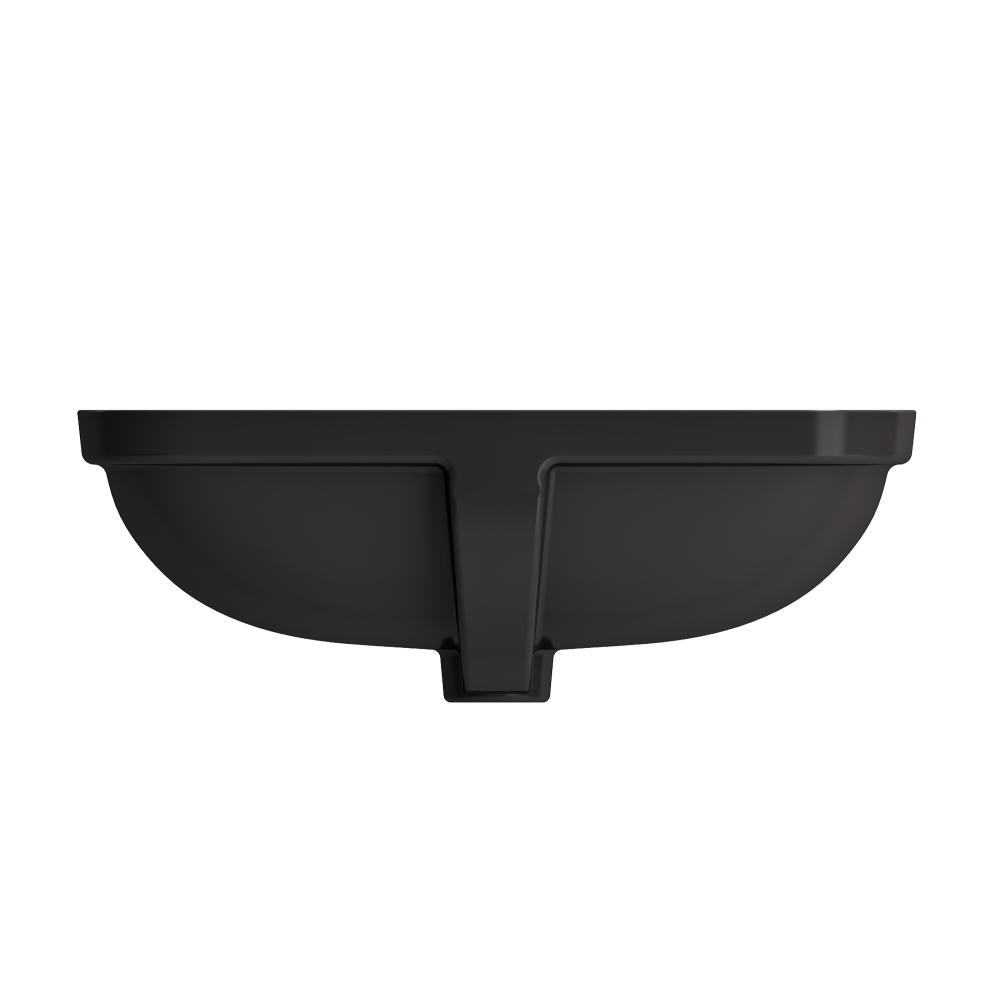 Scala Undermount Sink Fireclay 21.75 in. with Overflow in Matte Black Scala Undermount Sink Fireclay 21.75 in. with Overflow in Matte Black