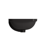 Scala Undermount Sink Fireclay 21.75 in. with Overflow in Matte Black