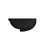 Scala Undermount Sink Fireclay 21.75 in. with Overflow in Matte Black