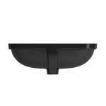 Scala Undermount Sink Fireclay 21.75 in. with Overflow in Black