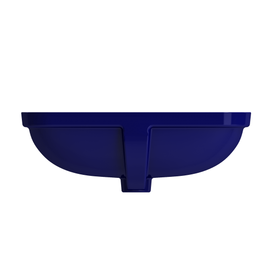 Scala Undermount Sink Fireclay 21.75 in. with Overflow in Sapphire Blue