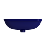 Scala Undermount Sink Fireclay 21.75 in. with Overflow in Sapphire Blue