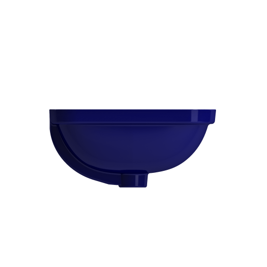 Scala Undermount Sink Fireclay 21.75 in. with Overflow in Sapphire Blue