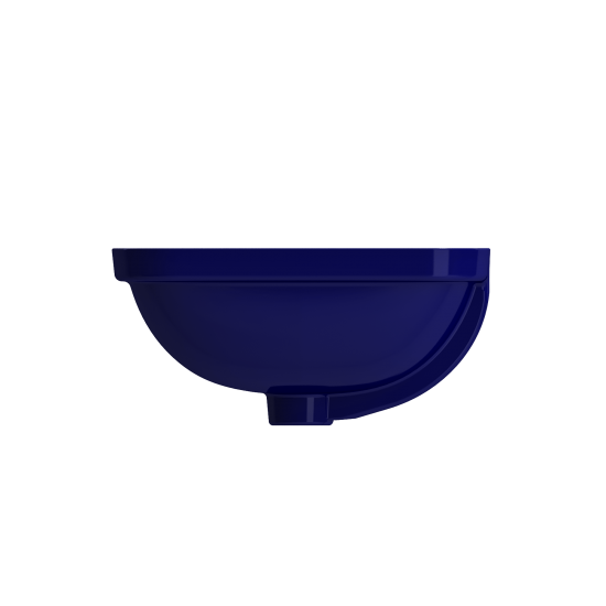 Scala Undermount Sink Fireclay 21.75 in. with Overflow in Sapphire Blue