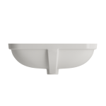 Scala Undermount Sink Fireclay 21.75 in. with Overflow in Biscuit