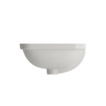 Scala Undermount Sink Fireclay 21.75 in. with Overflow in Biscuit