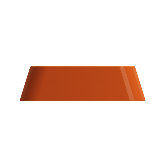 Firenze Vessel Fireclay 19.75 in. 1-Hole in Orange