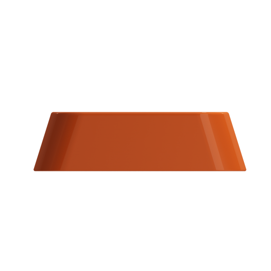 Firenze Vessel Fireclay 19.75 in. 1-Hole in Orange