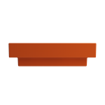 Scala Arch Wall-Mounted Sink Fireclay 23.75 in. 3-Hole in Orange