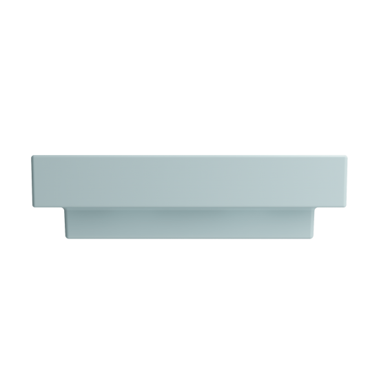 Scala Arch Wall-Mounted Sink Fireclay 23.75 in. 1-Hole in Matte Ice Blue