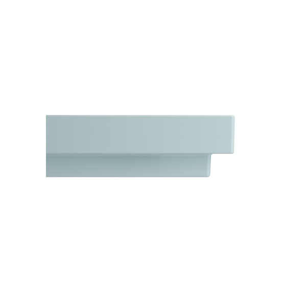 Scala Arch Wall-Mounted Sink Fireclay 23.75 in. 1-Hole in Matte Ice Blue