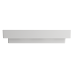 Scala Arch Wall-Mounted Sink Fireclay 32 in. 3-Hole in White