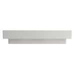 Scala Arch Wall-Mounted Sink Fireclay 32 in. 1-Hole in Biscuit