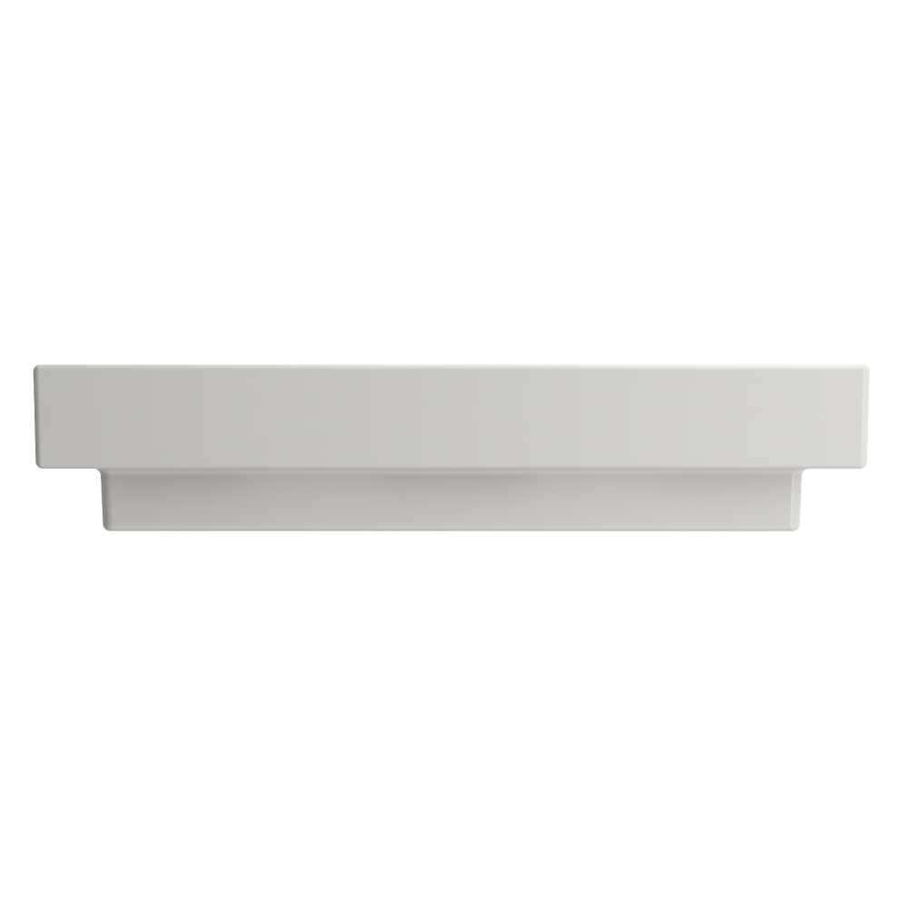 Scala Arch Wall-Mounted Sink Fireclay 32 in. 1-Hole in Biscuit