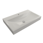 Scala Arch Wall-Mounted Sink Fireclay 32 in. 1-Hole in Biscuit