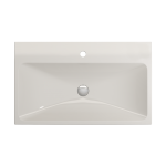 Scala Arch Wall-Mounted Sink Fireclay 32 in. 1-Hole in Biscuit