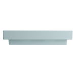 Scala Arch Wall-Mounted Sink Fireclay 32 in. 1-Hole in Matte Ice Blue