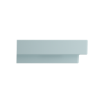 Scala Arch Wall-Mounted Sink Fireclay 32 in. 1-Hole in Matte Ice Blue