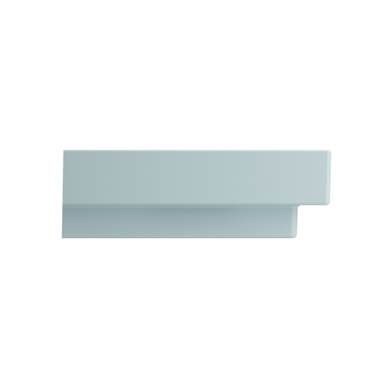 Scala Arch Wall-Mounted Sink Fireclay 32 in. 1-Hole in Matte Ice Blue