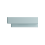 Scala Arch Wall-Mounted Sink Fireclay 32 in. 1-Hole in Matte Ice Blue