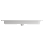Ravenna Wall-Mounted Sink Fireclay 40.5 in. 3-Hole with Overflow in White