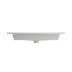 Ravenna Wall-Mounted Sink Fireclay 32.25 in. 3-Hole with Overflow in White