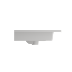 Ravenna Wall-Mounted Sink Fireclay 32.25 in. 3-Hole with Overflow in White