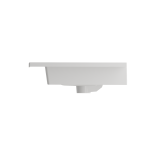 Ravenna Wall-Mounted Sink Fireclay 32.25 in. 3-Hole with Overflow in White