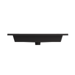 Ravenna Wall-Mounted Sink Fireclay 32.25 in. 1-Hole with Overflow in Matte Black