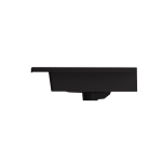 Ravenna Wall-Mounted Sink Fireclay 32.25 in. 1-Hole with Overflow in Matte Black