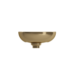 Etna Vessel Fireclay 23.25 in. with Matching Drain Cover in Matte Gold