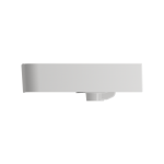 Parma Wall-Mounted Sink Fireclay 33.5 in. 1-Hole with Overflow in White