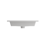 Ravenna Wall-Mounted Sink Fireclay 24.5 in. 1-Hole with Overflow in White