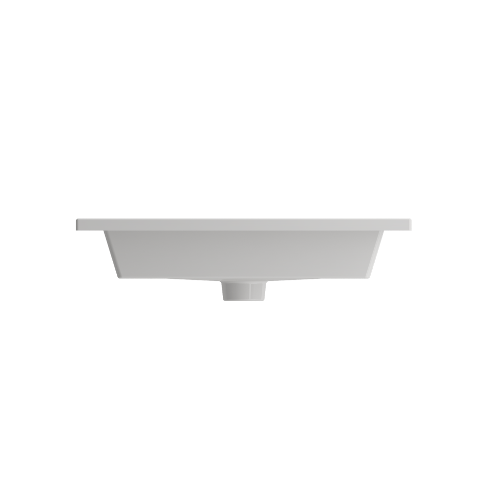 Ravenna Wall-Mounted Sink Fireclay 24.5 in. 1-Hole with Overflow in White