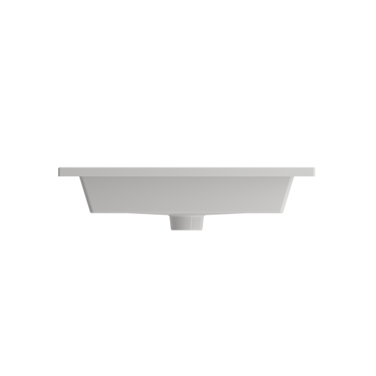 Ravenna Wall-Mounted Sink Fireclay 24.5 in. 3-Hole with Overflow in White