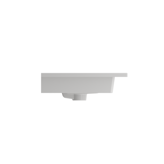Ravenna Wall-Mounted Sink Fireclay 24.5 in. 3-Hole with Overflow in White