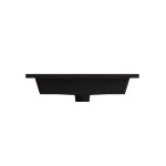 Ravenna Wall-Mounted Sink Fireclay 24.5 in. 3-Hole with Overflow in Matte Black