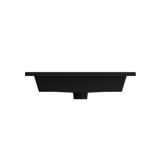 Ravenna Wall-Mounted Sink Fireclay 24.5 in. 3-Hole with Overflow in Matte Black
