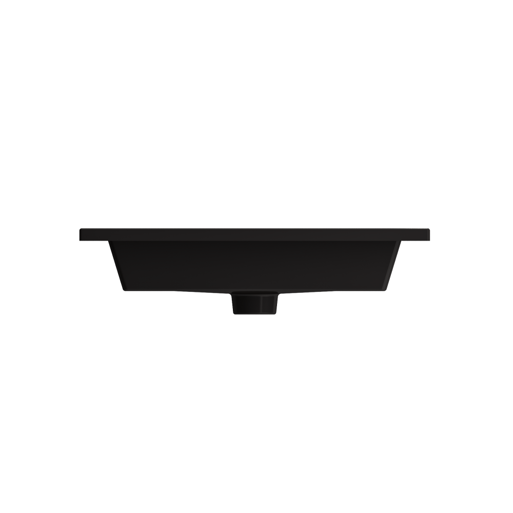 Ravenna Wall-Mounted Sink Fireclay 24.5 in. 3-Hole with Overflow in Matte Black