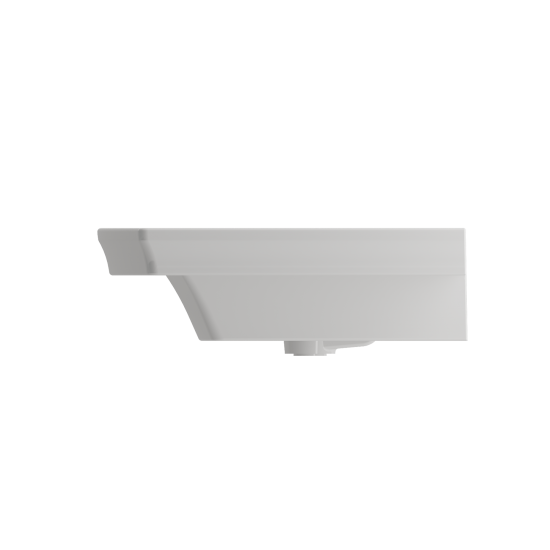 Lavita Wall-Mounted Console Sink Fireclay 40 in. 3-Hole with Overflow in White