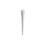 Lavita Console Leg Set Fireclay 31 in. in White