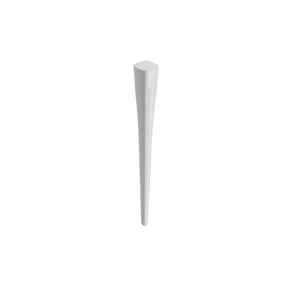 Lavita Console Leg Set Fireclay 31 in. in White