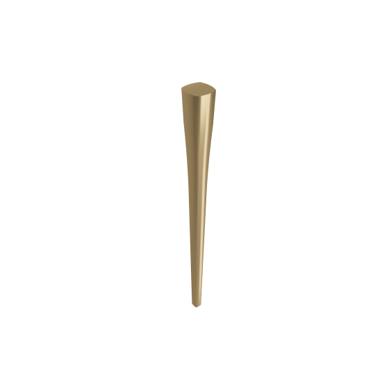 Lavita Console Leg Set Fireclay 31 in. in Matte Gold