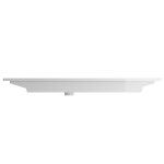 Ravenna Wall-Mounted Sink Fireclay 47.5 in. 1-Hole with Overflow in White