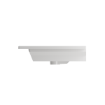 Ravenna Wall-Mounted Sink Fireclay 47.5 in. 1-Hole with Overflow in White