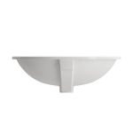 Parma Undermount Sink Fireclay 22 in. with Overflow in White